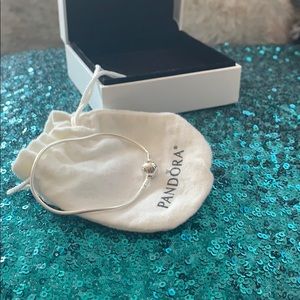 AUTHENTIC Essence PANDORA CHARM BRACELET SIZE 18